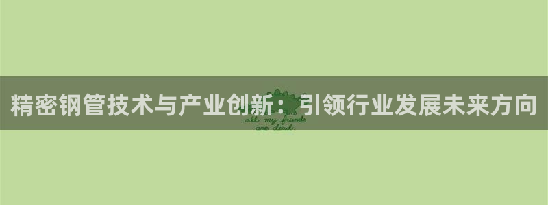 彩神大发云：精密钢管技术与产业创新：引领行业发展未来方向