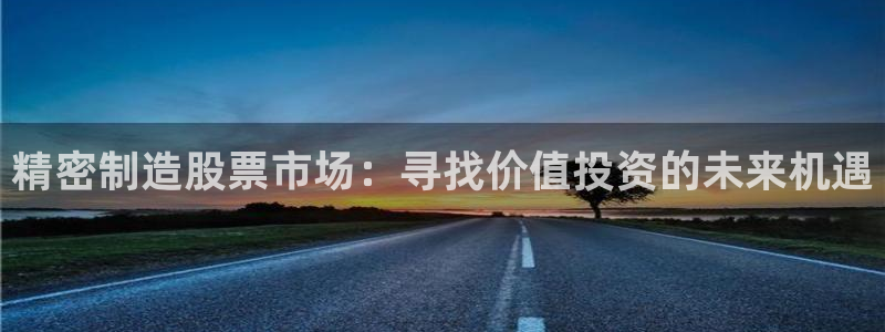 彩神团队是真的吗：精密制造股票市场：寻找价值投资的未来机遇