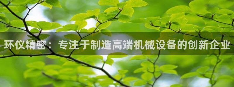 彩神平台注册登录：环仪精密：专注于制造高端机械设备的创新企业