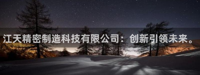 彩神vlll游戏特色：江天精密制造科技有限公司：创新引领未来。