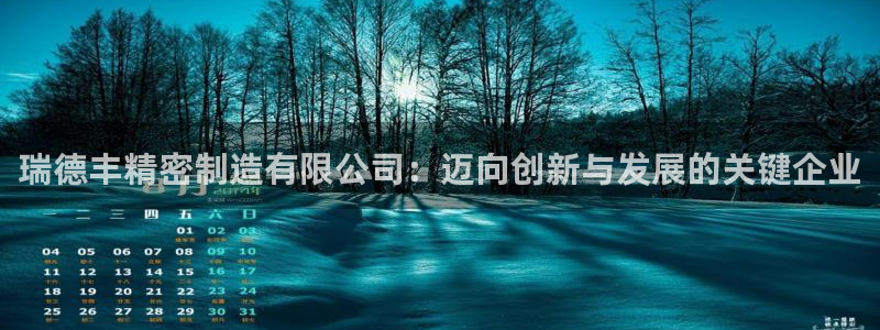 有谁知道彩神争霸的网址：瑞德丰精密制造有限公司：迈向创新与发展的关键企业