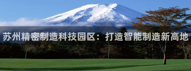 彩神8最新版下载：苏州精密制造科技园区：打造智能制造新高地