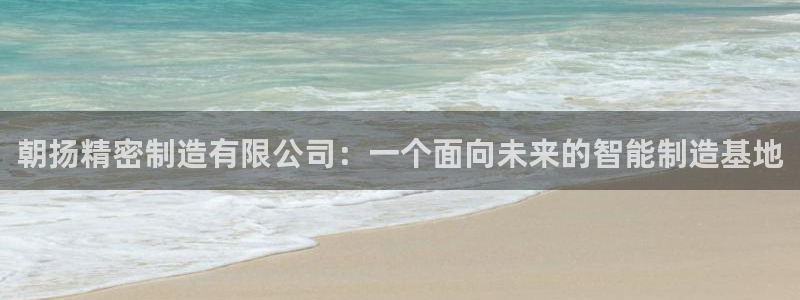 大发彩神争：朝扬精密制造有限公司：一个面向未来的智能制造基地